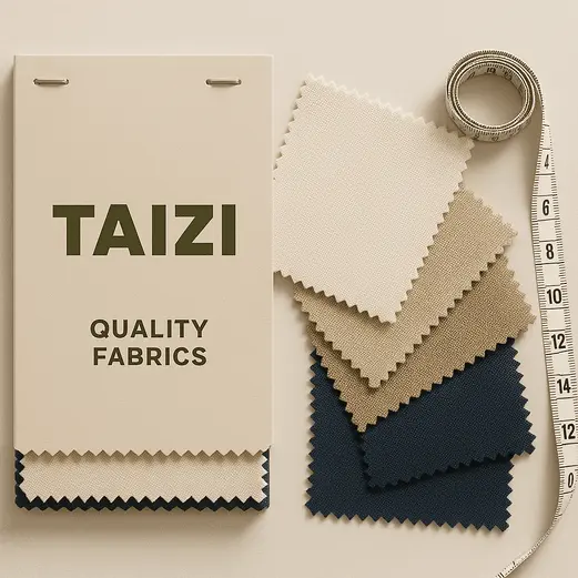 Fabric swatches and measuring tape